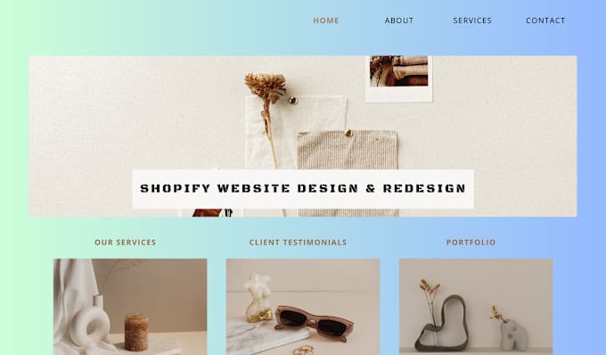 Gig Preview - Do shopify store, shopify website design, shopify website redesign