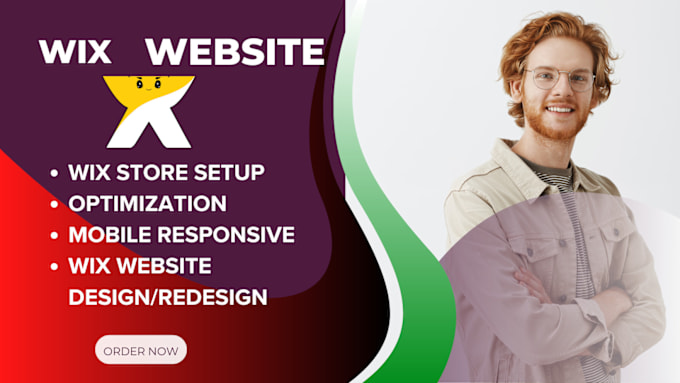 Gig Preview - Design wix website wix website design wix redesign wix ecommerce