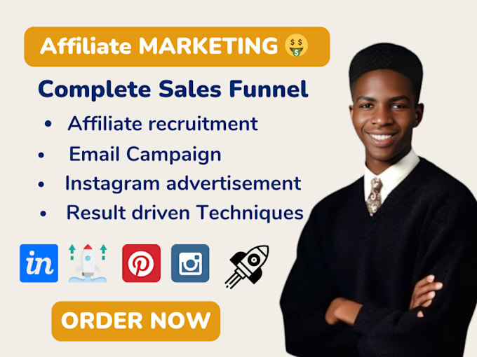 Gig Preview - Do affiliate signup, affiliate recruitment and affiliate link promotion