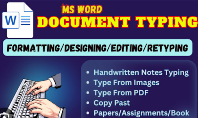 Gig Preview - Do typing and formatting word documents ebook and PDF conversion