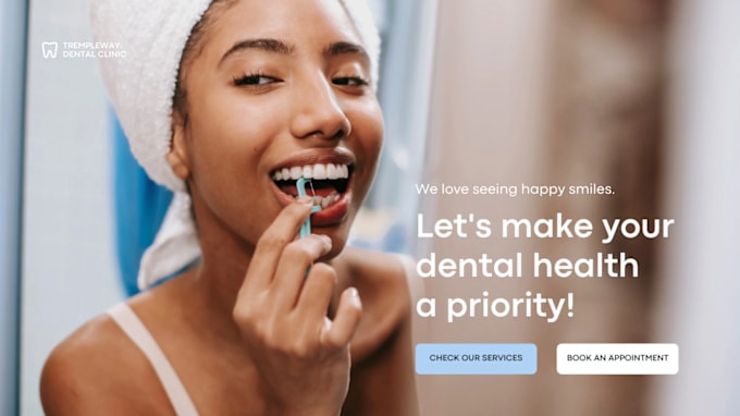 Gig Preview - Design dental website for dental clinic