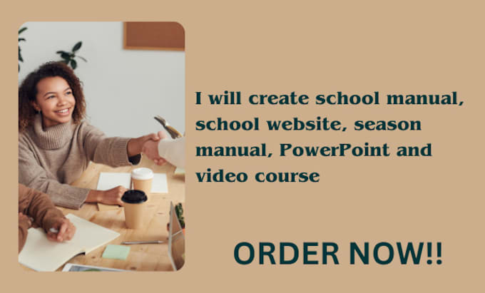 Gig Preview - Create school manual, school website, season manual, powerpoint and video course