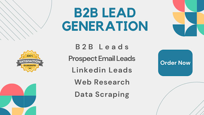 Gig Preview - Do b2b lead generation,web research and prospect email list building