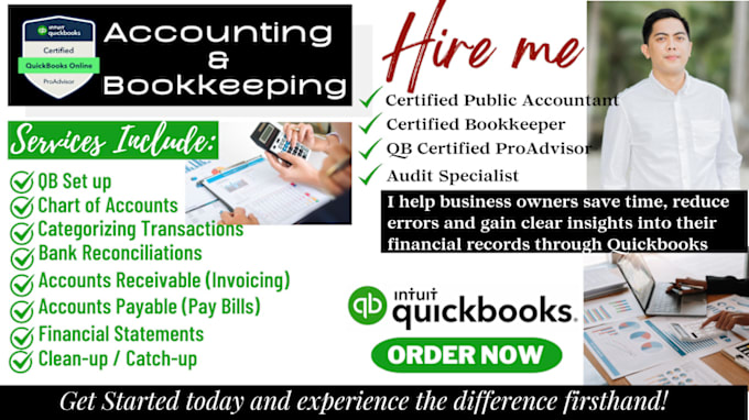 Gig Preview - Do bookkeeping and accounting using quickbooks