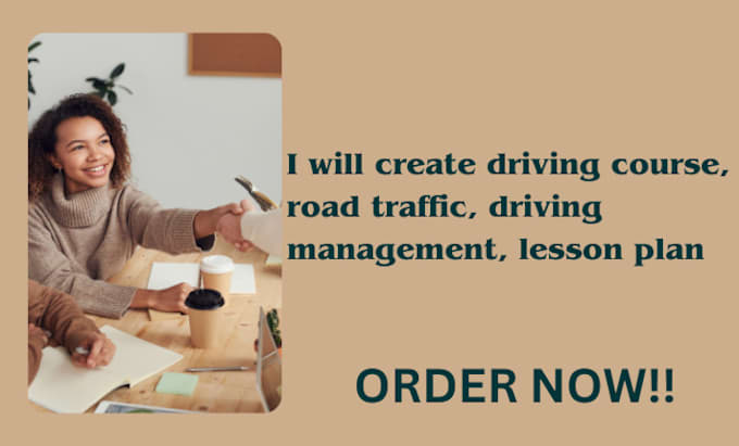 Gig Preview - Create driving course, road traffic, driving management, lesson plan