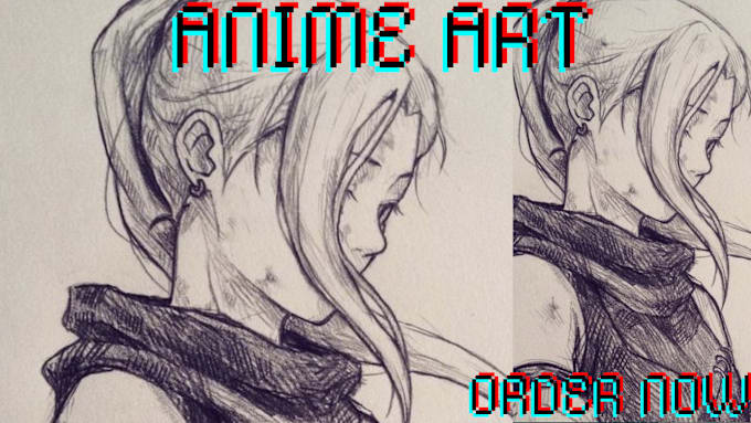 Gig Preview - Draw any anime oc sketches and artwork