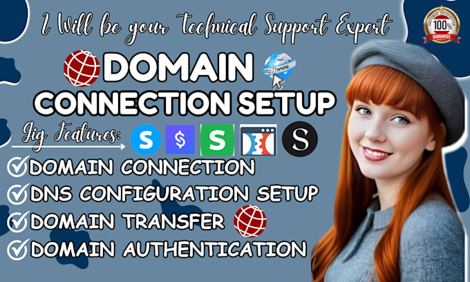 Gig Preview - Connect godaddy, or shopify domain or subdomain, fix dns, and systeme io