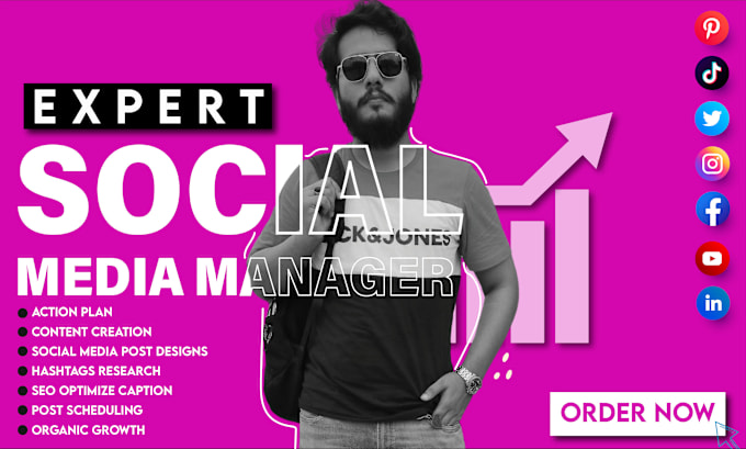 Gig Preview - Be your social media manager and content creator