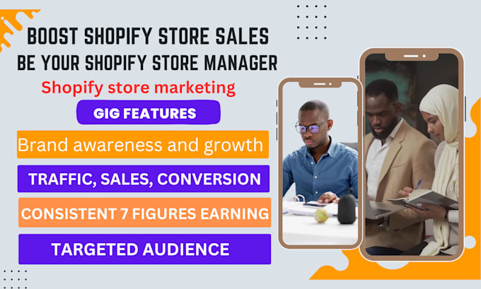 Gig Preview - Shopify store manager, virtual assistant, shopify marketing to increase sales