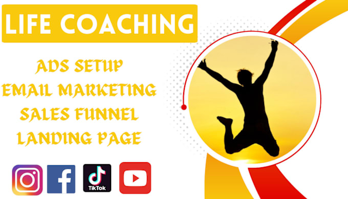 Gig Preview - Life coaching leads coaching life insurance fitness facebook ads google ads