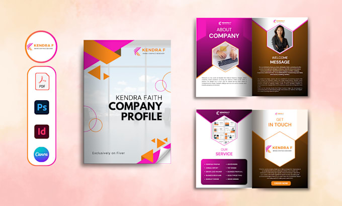 Gig Preview - Design modern company profile, annual report, ebook lead magnet, white paper