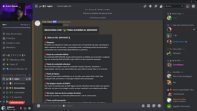 Gig Preview - Discord servers, hago servidores de discord