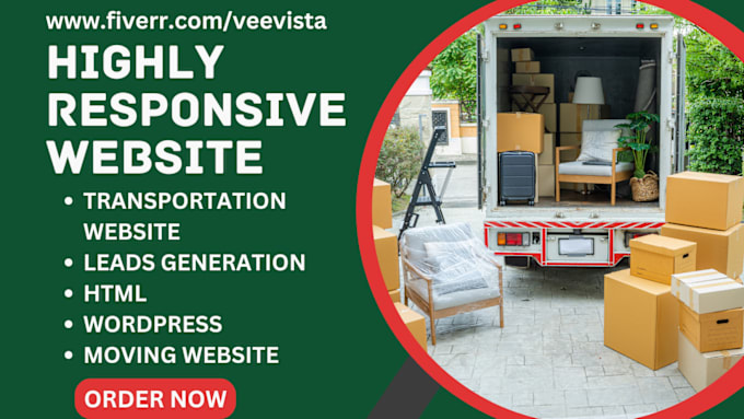 Bestseller - design moving company logistics wordpress html lead generation transport website