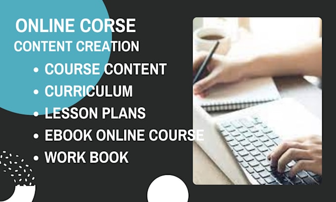 Gig Preview - Do online course content creation, curriculum, elearning, ppt slide, website