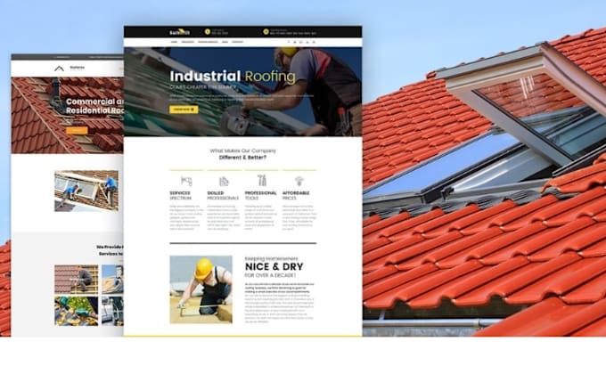 Bestseller - build construction website roofing website plumbing website handyman website