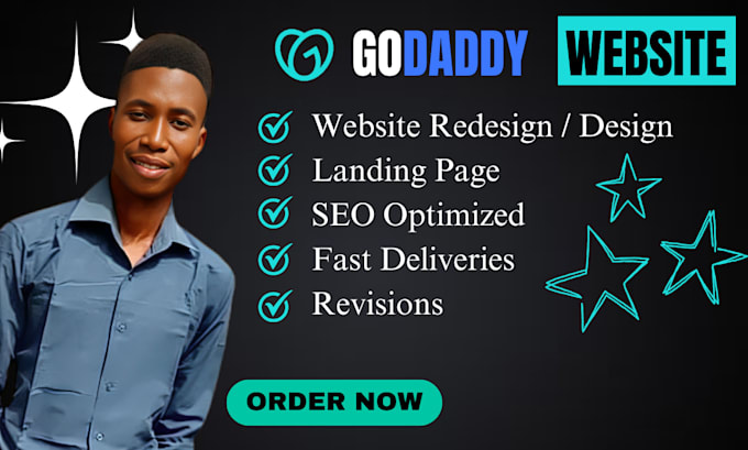 Gig Preview - Redesign and design professional, responsive godaddy website