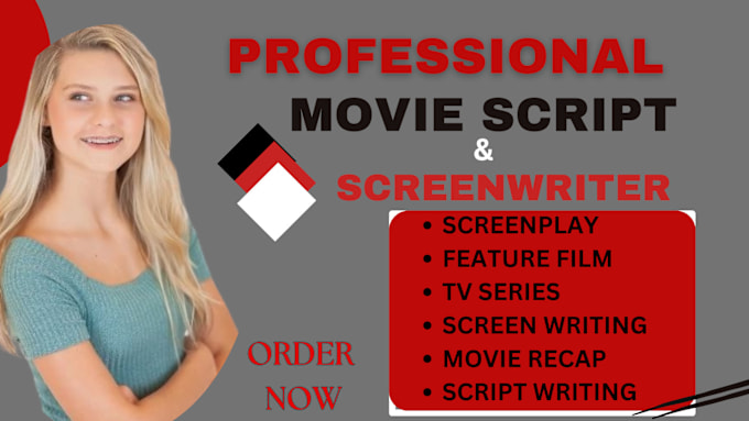 Gig Preview - Be your scriptwriter, screenplay, feature film, screenwriting, movie script