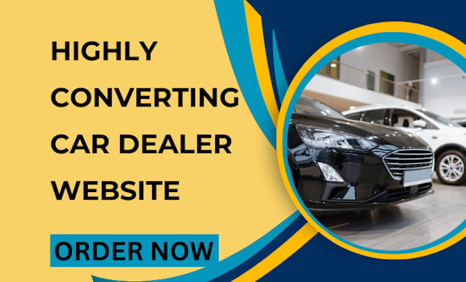 Gig Preview - Design car dealer website vehicle sales car rental car dealership leads