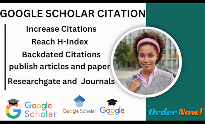 Gig Preview - Increase google scholar citation, researchgate and journals