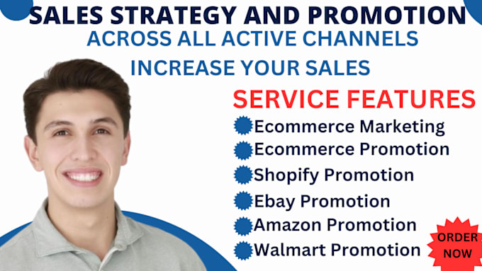 Gig Preview - 8 figures sales ecommerce shopify amazon ebay walmart sales strategy promotion