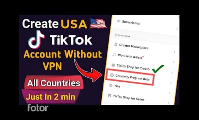 Bestseller - create USA UK tiktok account without VPN