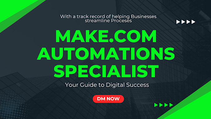 Gig Preview - Expert made make com automation, integromat, , and zapier automation services