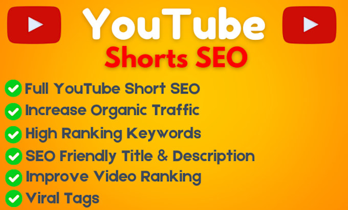 Gig Preview - Be your youtube short video SEO specialist for high growth and ranking