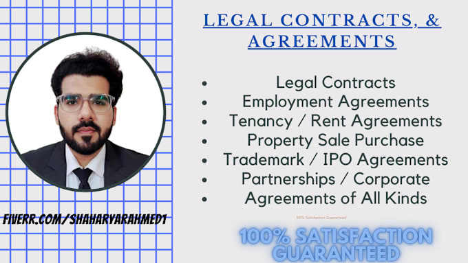 Gig Preview - Write legal contracts and agreements