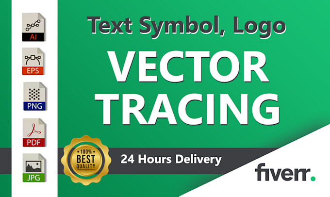 Gig Preview - Do text symbol vector tracing