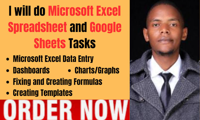 Gig Preview - Create excel spreadsheets excel formula google sheets excel chart dashboard fast