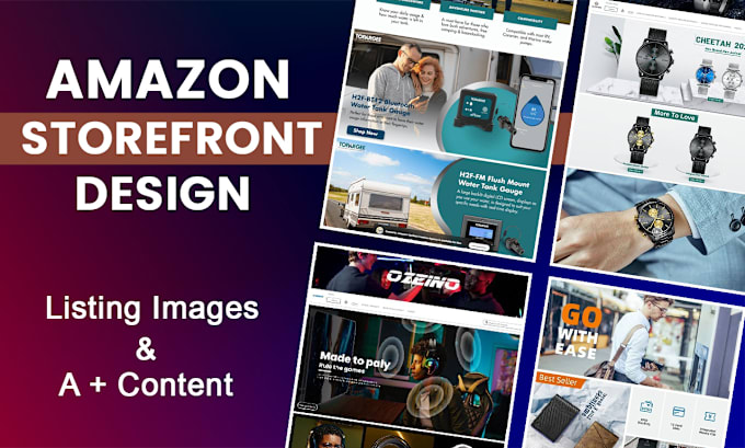 Gig Preview - Design amazon storefront, amazon ebc a plus