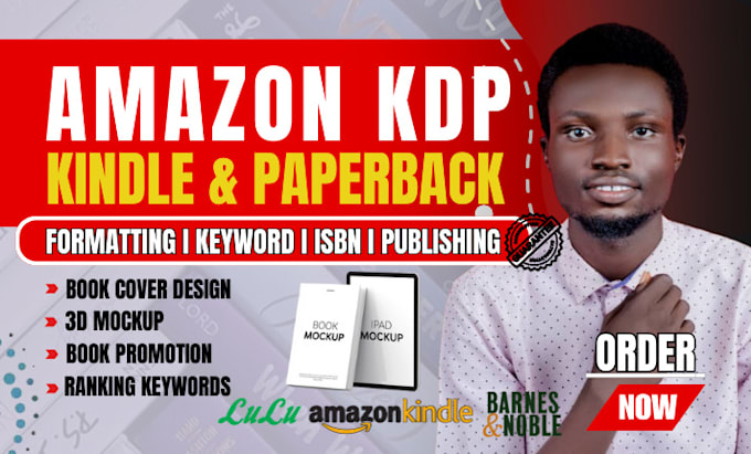 Gig Preview - Publish book on amazon kindle kdp, book formatting, amazon kdp book publishing