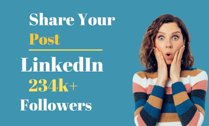 Gig Preview - Share your content with linkedin 234k audience, shoutout, promote