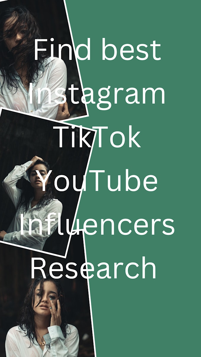 Gig Preview - Find best instagram tiktok youtube influencers research