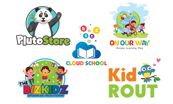 Gig Preview - Design logo for childcare kids, education and children