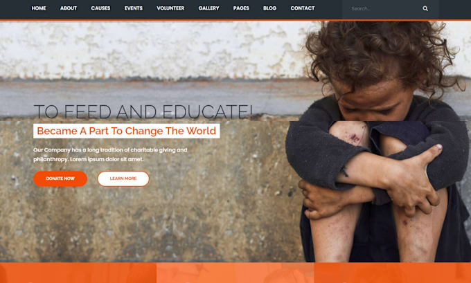 Gig Preview - Build nonprofit website, donation, fundraising, charity, ngo website