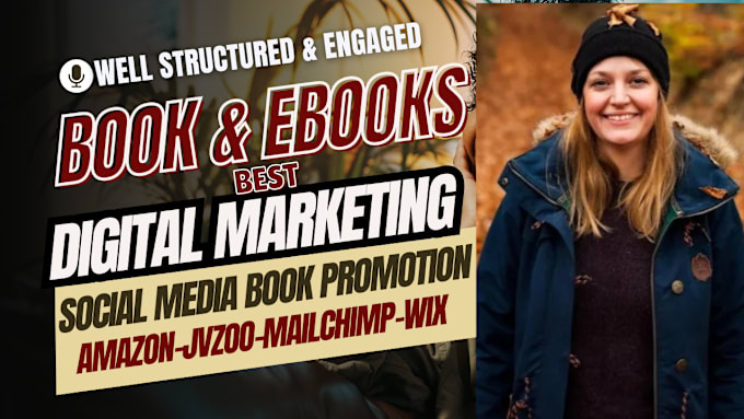 Gig Preview - Book and ebook marketing amazon book promotion  business marketing landing page