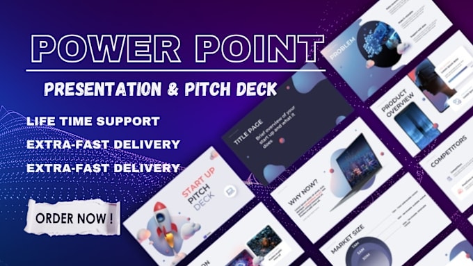 Gig Preview - Film pitch deck design canva, google slides, ms powerpoint with animations