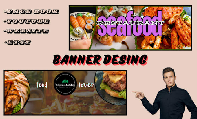 Gig Preview - Very precious design youtube banner, logo, facebook banner, fb