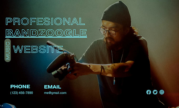 Gig Preview - Design an awesome  bandzoogle website and store