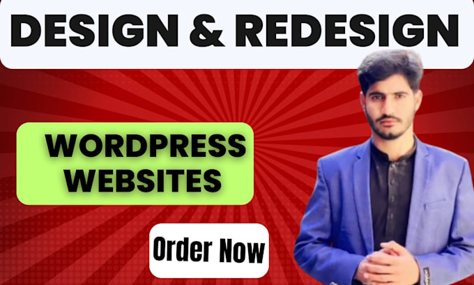 Gig Preview - Do custom wordpress websites design and redesign