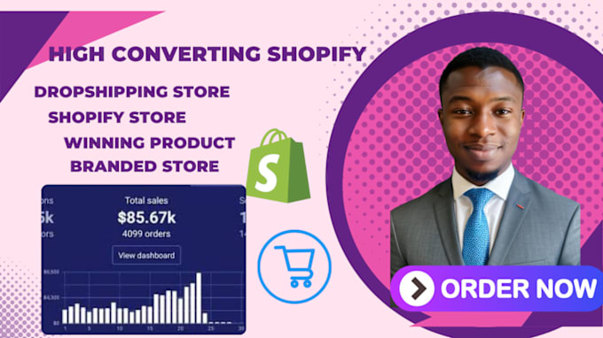 Gig Preview - Find winning product for shopify dropshipping design or redesign shopify website