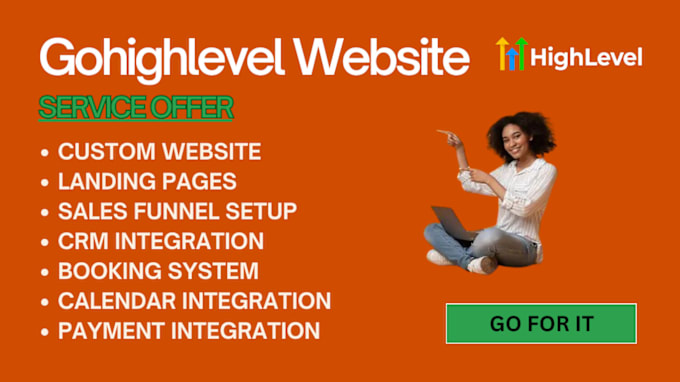 Gig Preview - Build gohighlevel website sales funnel clickfunnels and appointment scheduling