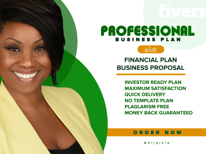 Gig Preview - Prepare a complete business plan for investor, startups, business plan writer