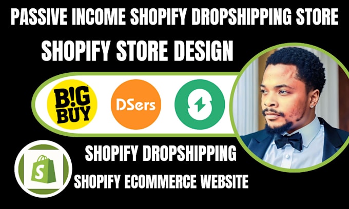 Gig Preview - Shopify store design shopify dropshipping store with dsers shein supliful bigbuy