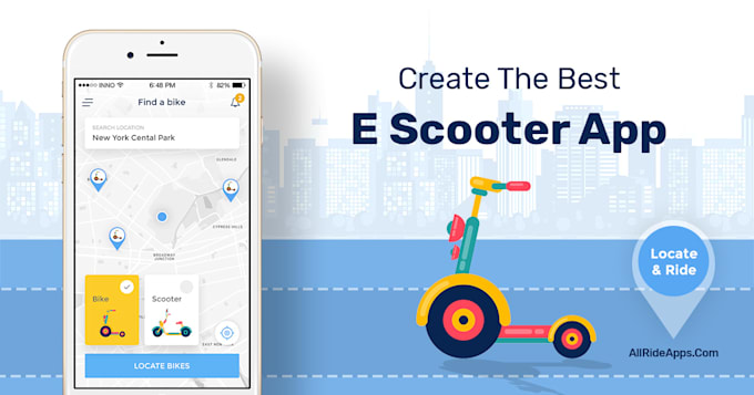 Gig Preview - Develop e scooter app, ev charging app,  ride sharing, uber , escooter app