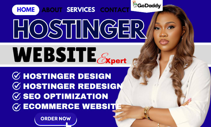 Gig Preview - Hostinger website design, hostinger website redesign hostinger website design