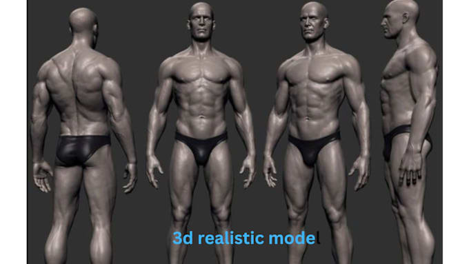 Bestseller - do 3d realistic character model, sculpt figurines for 3d printing in blender