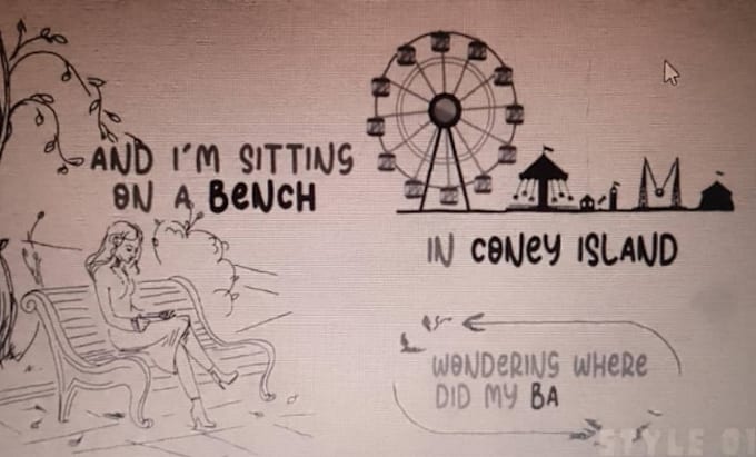 Gig Preview - Do trendy hand drawn lyric video hand drawn music video