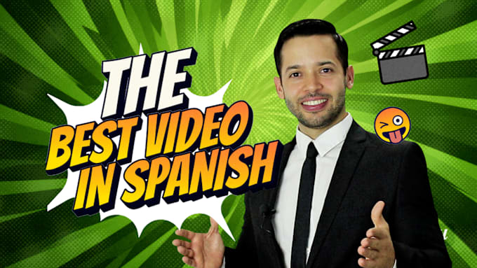 Gig Preview - Be the best spanish spokesperson for your fantastic videos